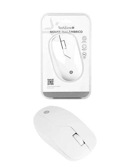 Mouse Techzone Tzacmoi49 Recargable Inalambrico Alta Presicion 1200 Dpi 2.4 Ghz Blanco
