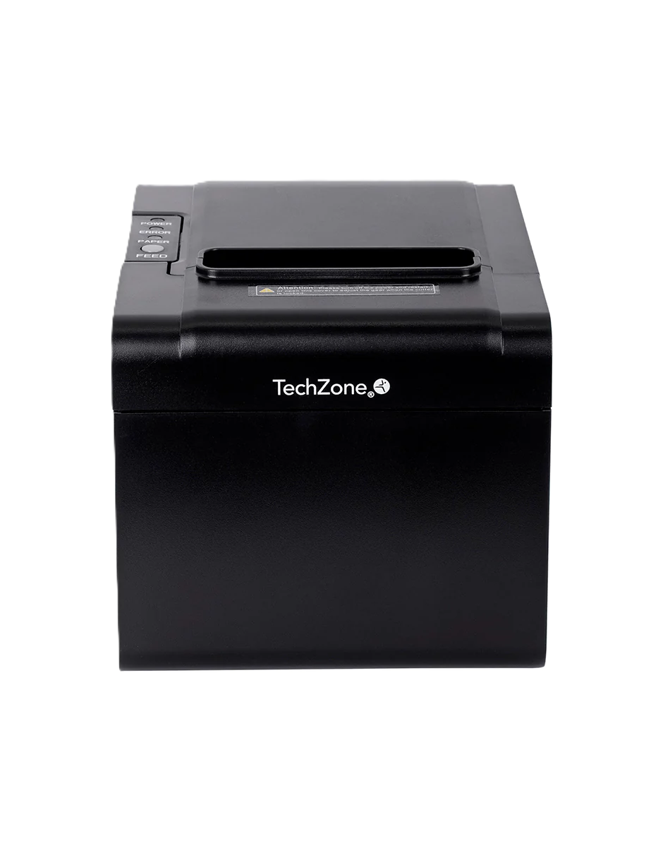 Miniprinter Techzone Tzbe102, Termica, 80 Mm,vel 250 Mm/s, 203 Dpi, Usb, Serial, Rj45, Rj11, Corte Automatico, 1 AÑo De Garantia