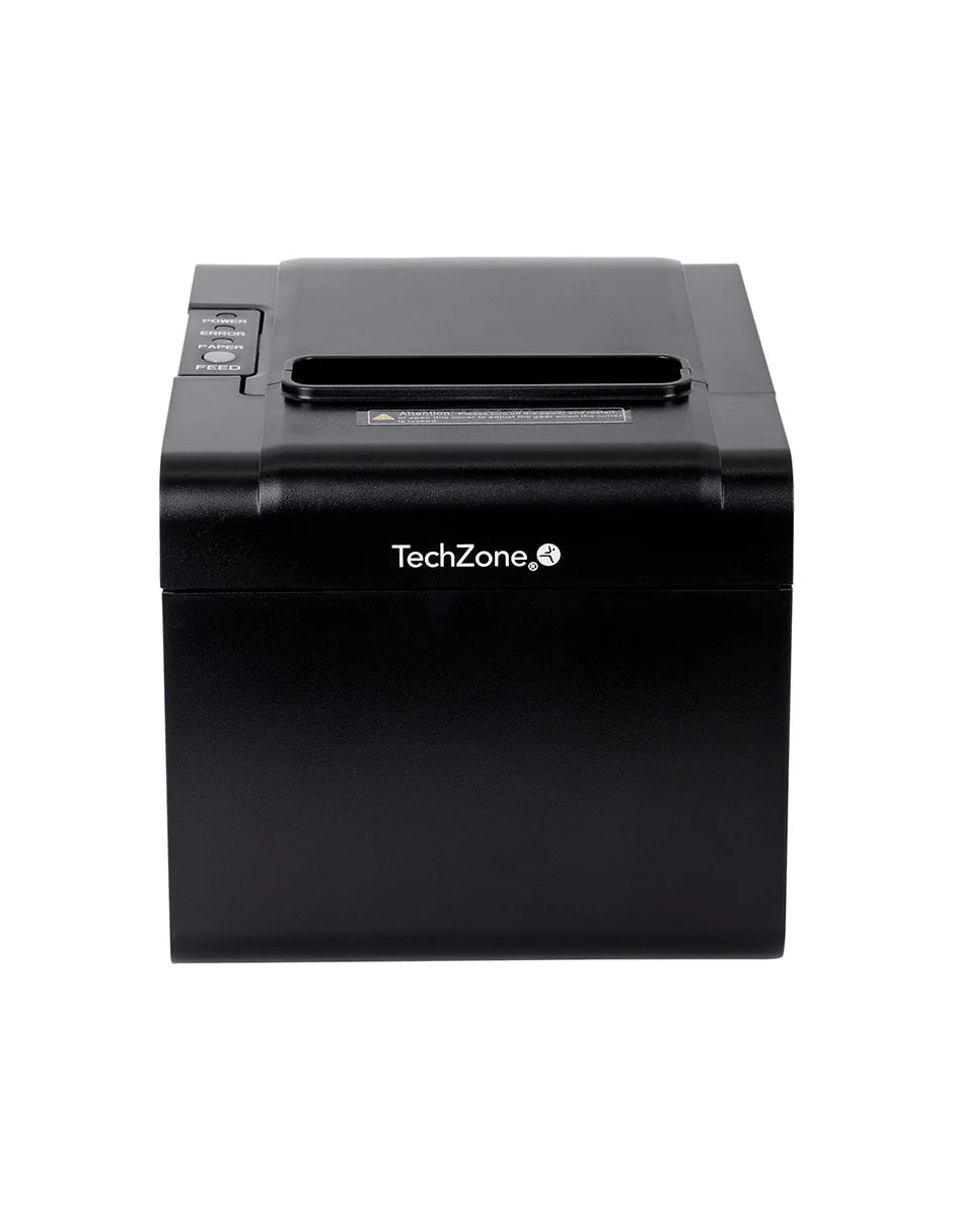 Miniprinter Techzone Tzbe102, Termica, 80 Mm,vel 250 Mm/s, 203 Dpi, Usb, Serial, Rj45, Rj11, Corte Automatico, 1 AÑo De Garantia