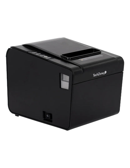 Miniprinter Techzone Tzbe102, Termica, 80 Mm,vel 250 Mm/s, 203 Dpi, Usb, Serial, Rj45, Rj11, Corte Automatico, 1 AÑo De Garantia