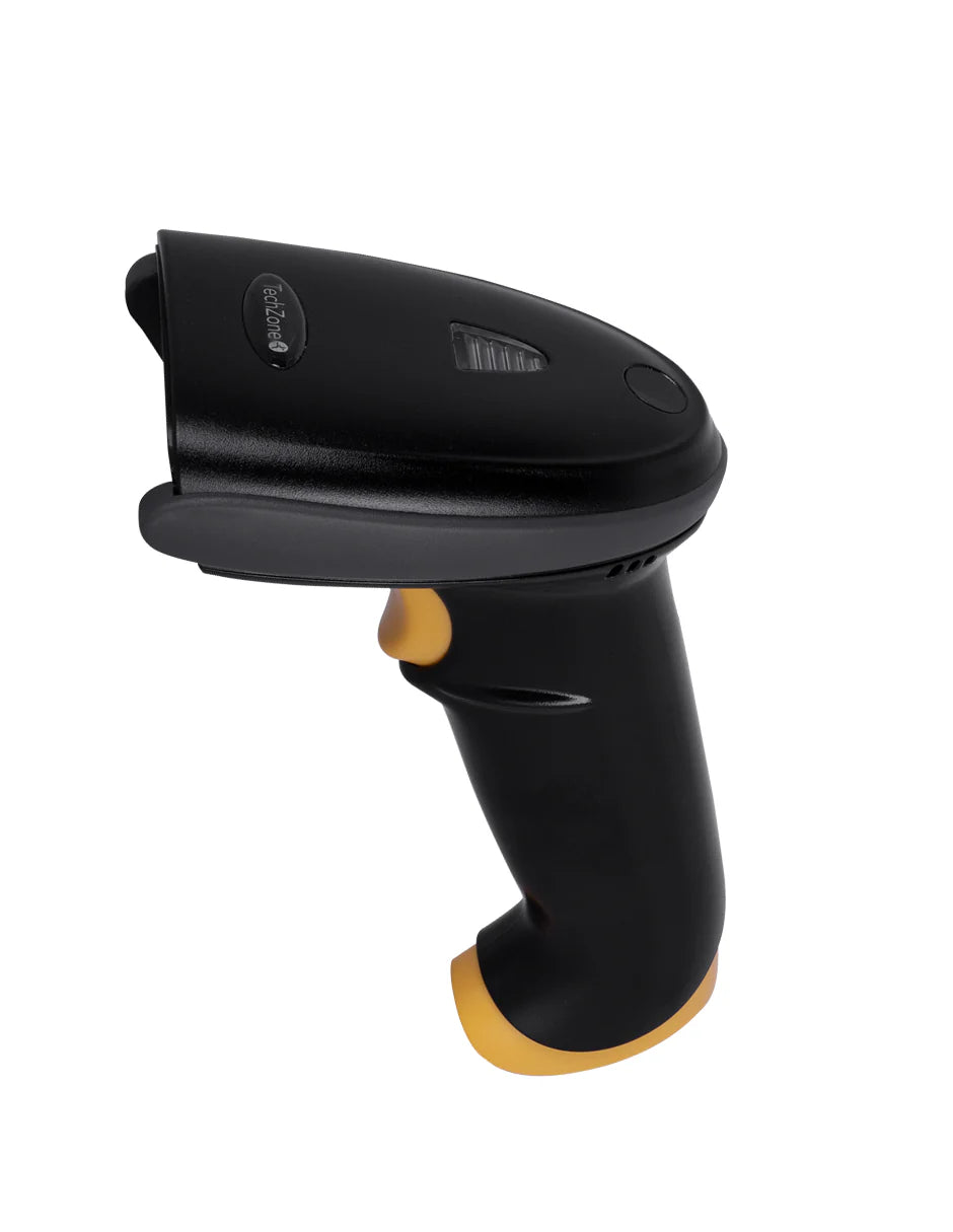 Lector Codigo De Barras Techzone Tzbesc3, Negro, Led Bidireccional, Usb, 1d, Alcance 27 Cm, 100 Lecturas Por Segundo, Base Ajustable Y Removible