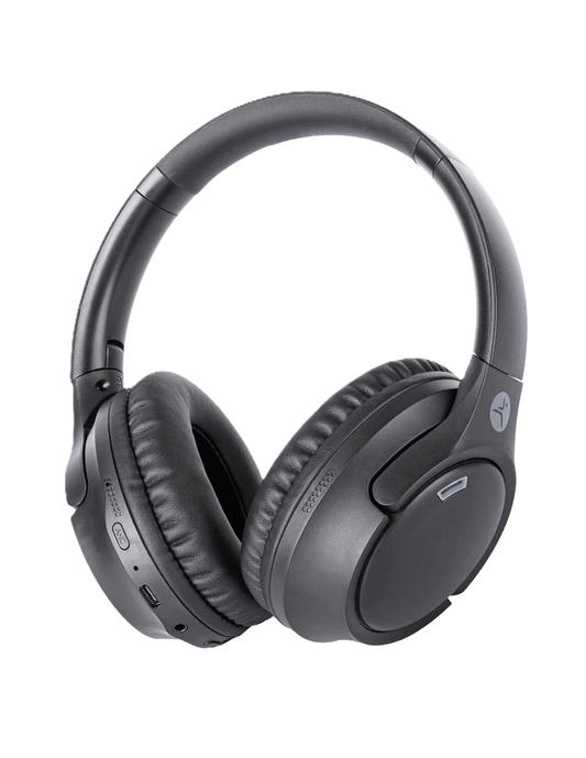 Diademas Anc Techzone Tzdj02 Cancelacion De Ruido Bluetooth 5.3 Microfono Integrado Color Negro