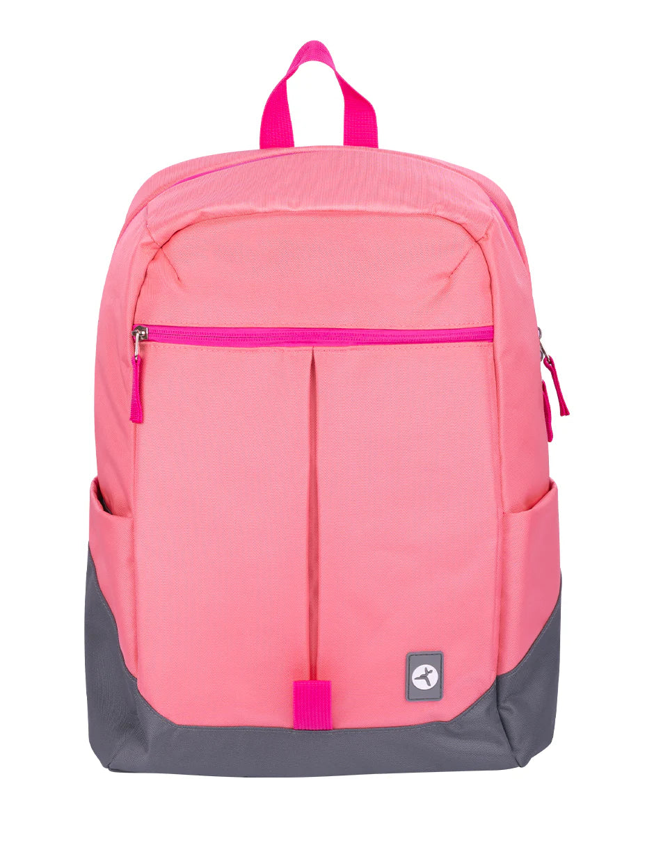 Mochila Backpack Tech Zone Rainbow Tzlbp26-r Para Laptop De 16 Rosa