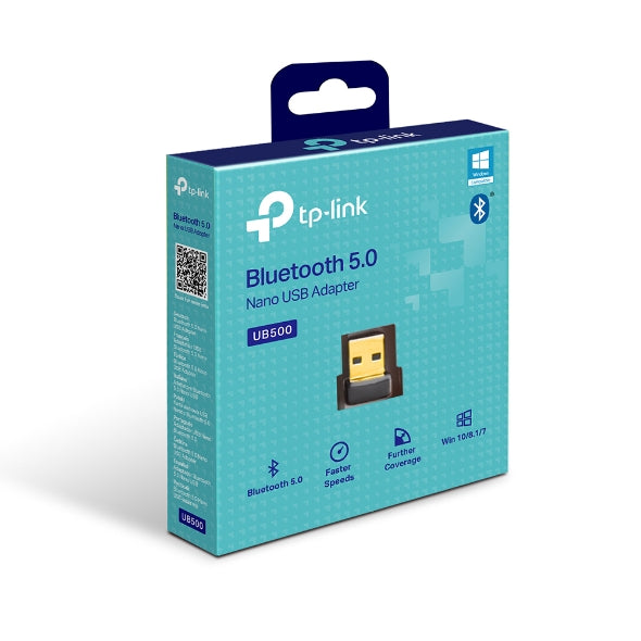 Adaptador Tp-link Ub500 Usb Bluetooth 5.0 Compatible Con Versiones V4.0 / 3.0 / 2.1 / 2.0 / 1.1 Compatible Win 10 / 8.1 / 7