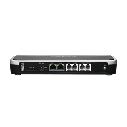 Conmutador Ip-pbx De 2 Puertos Fxo + 2 Fxs, 30 Llamadas Concurrentes, 500 Usuarios Y Doble Puerto Gigabit