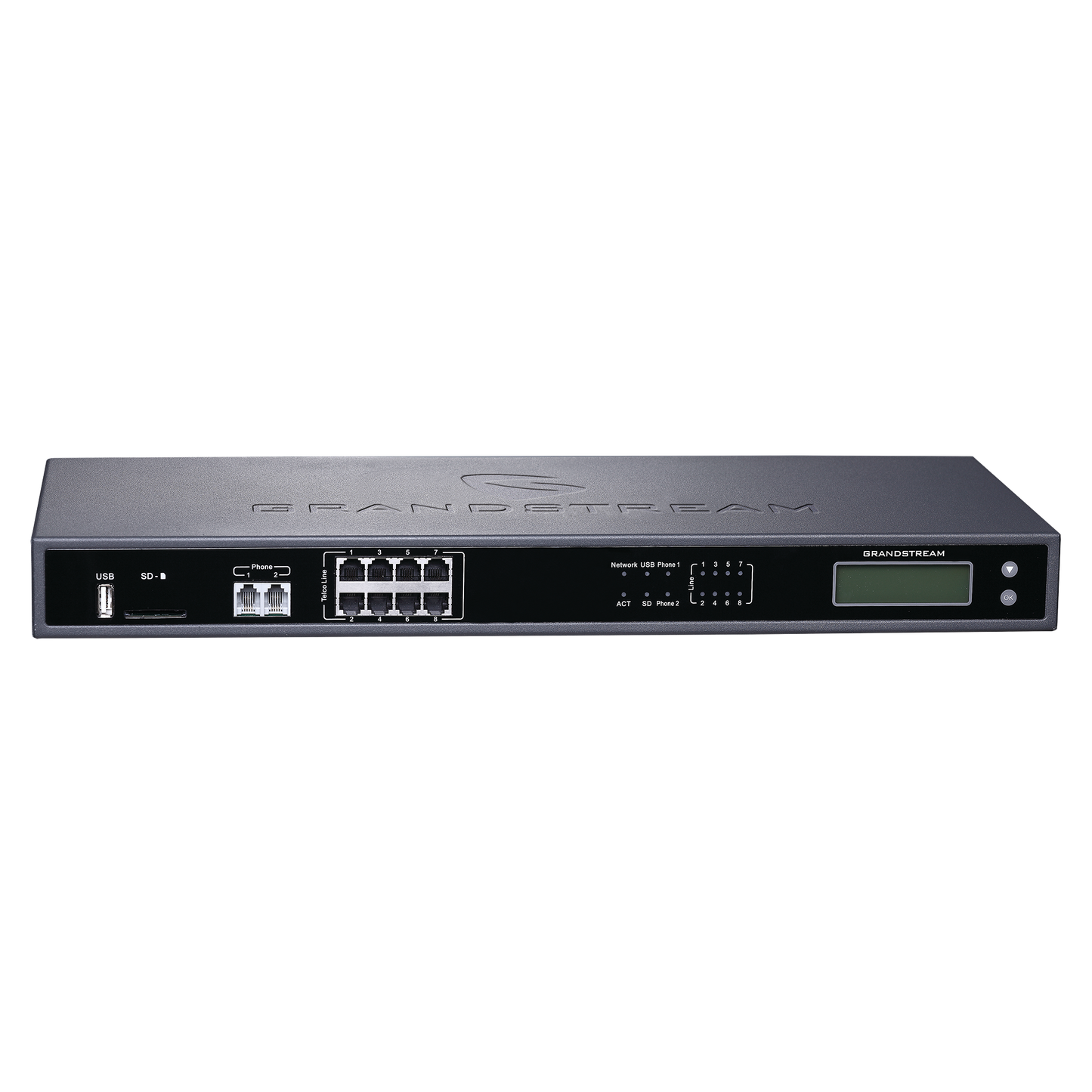 Ip-pbx Gs C/8 Fxo, 100 Llamadas Simultaneas Y Hasta 800 Extensiones (registros Sip)