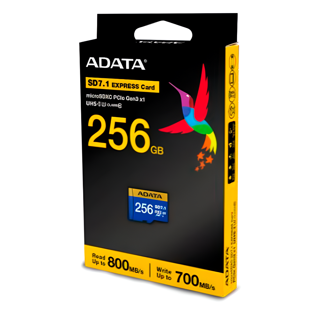 Memoria Adata Micro Sdxc Sd7.1 Express Tarjeta Premier Extreme 256gb C/adaptador, Para Camara,laptop,pc,nintendo Switch 2 (ud256gex3l1-c)