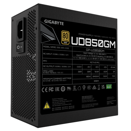 Fuente De Poder Gigabyte 850w/80 Plus Gold /negro/atx/modular