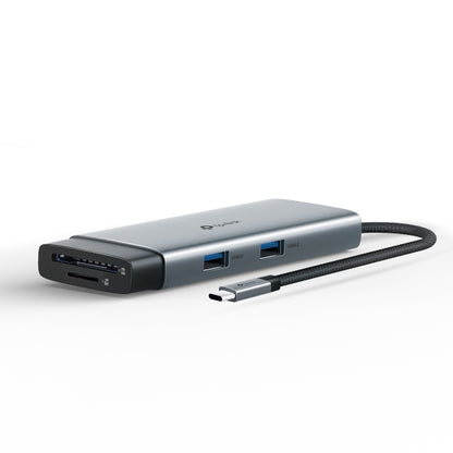 Adaptador Hub 6 En 1, 1 Puerto Usb-c Entrada, 1 Puerto Hdmi 4k, 1 Puerto Ethernet Gigabit, 1 Puerto Usb-c Y 2 Puertos Usb-a