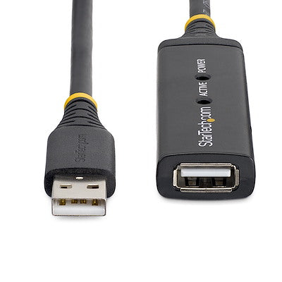 Cable De Extensin Alargador De 15m Usb 2.0 Hi Speed Alta Velocidad Activo Amplificado - Macho A Hembra Usb A - Negro - Startech.com Mod. Usb2aaext15m