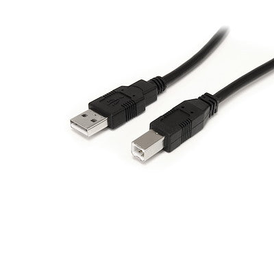 Cable Usb Activo De 9m Para Impresora - 1x Usb A Macho - 1x Usb B Macho - Adaptador Negro - Startech.com Mod. Usb2hab30ac