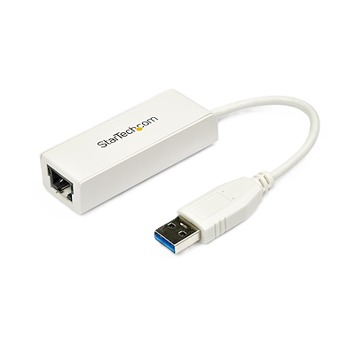 Adaptador Tarjeta De Red Externa Nic Usb 3.0 A 1gbps Gigabit Ethernet 1 Puerto - 1x Rj45 Hembra - 1x Usba - Blanco - Startech.com Mod. Usb31000sw