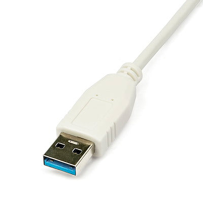 Adaptador Tarjeta De Red Externa Nic Usb 3.0 A 1gbps Gigabit Ethernet 1 Puerto - 1x Rj45 Hembra - 1x Usba - Blanco - Startech.com Mod. Usb31000sw