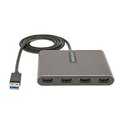 Adaptador De Video Externo - Tarjeta De Video Externa - Dongle Llave Usb-a 3.0 A 4x Hdmi - 1080p A 60hz - Conversor Multimonitor Usb A Hdmi - Solo Para Windows - Startech.com Mod. Usb32hd4