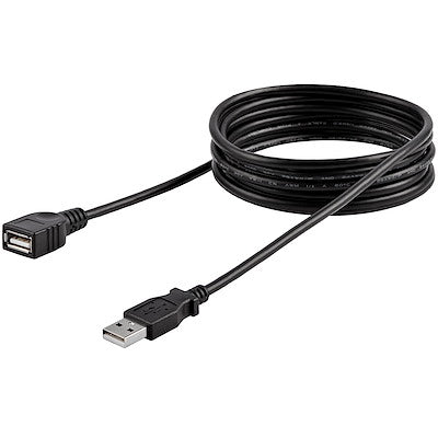 Cable De 1.8m De Extension Usb 2.0 De Alta Velocidad Hi Speed - Macho A Hembra Usb A - Extensor - Negro - Startech.com Mod. Usbextaa6bk