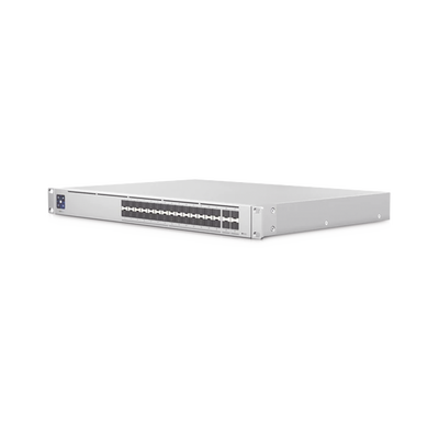 Unifi Switch Pro Aggregation Capa 3 Para Fibra óptica Con 28 Puertos Sfp+ (10g) Y 4 Puertos Sfp28 (25g), Pantalla Informativa