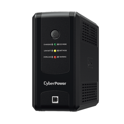 No Break Cyberpower Ut550gu 550va / 275w, Interactivo, Indicadores Led, 8 Nema 5-15r 4 Respaldo / 4 Supresin Y Regulacin, Torre, Puerto Usb, Green Power, 2 AÑos En Equipo, 1 AÑo En Batera.