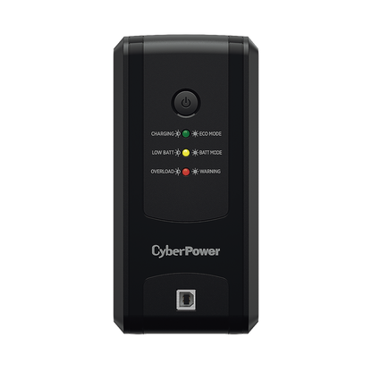 No Break Cyberpower (ut750gu) 750va / 375w, Interactivo, Indicadores Led, 8 Nema 5-15r 4 Respaldo / 4 SupresiÓn Y RegulaciÓn, Torre, Puerto Usb, Green Power, 2 AÑos En Equipo, 1 AÑo En BaterÍa.