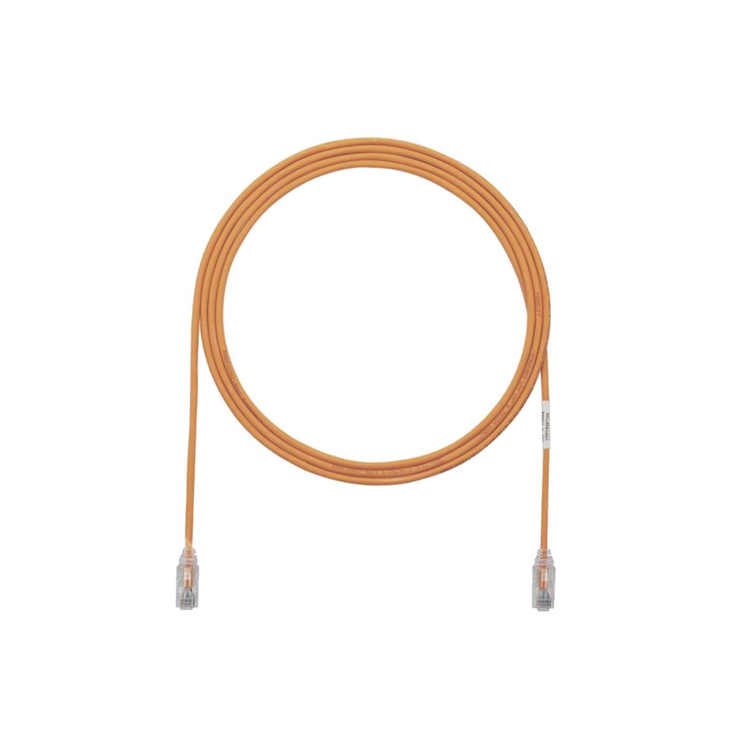 Cable de Parcheo TX6, UTP Cat6, Diámetro Reducido (28AWG), Color Naranja, 10ft
