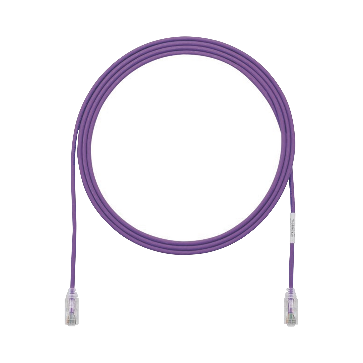 Cable de Parcheo TX6, UTP Cat6, Diámetro Reducido (28AWG), Color Violeta, 10ft