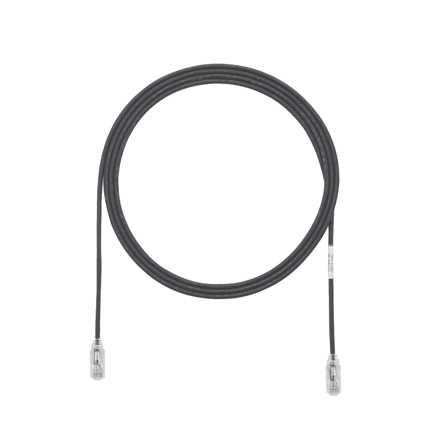 Cable de Parcheo TX6, UTP Cat6, Diámetro Reducido (28AWG), Color Negro, 15 ft