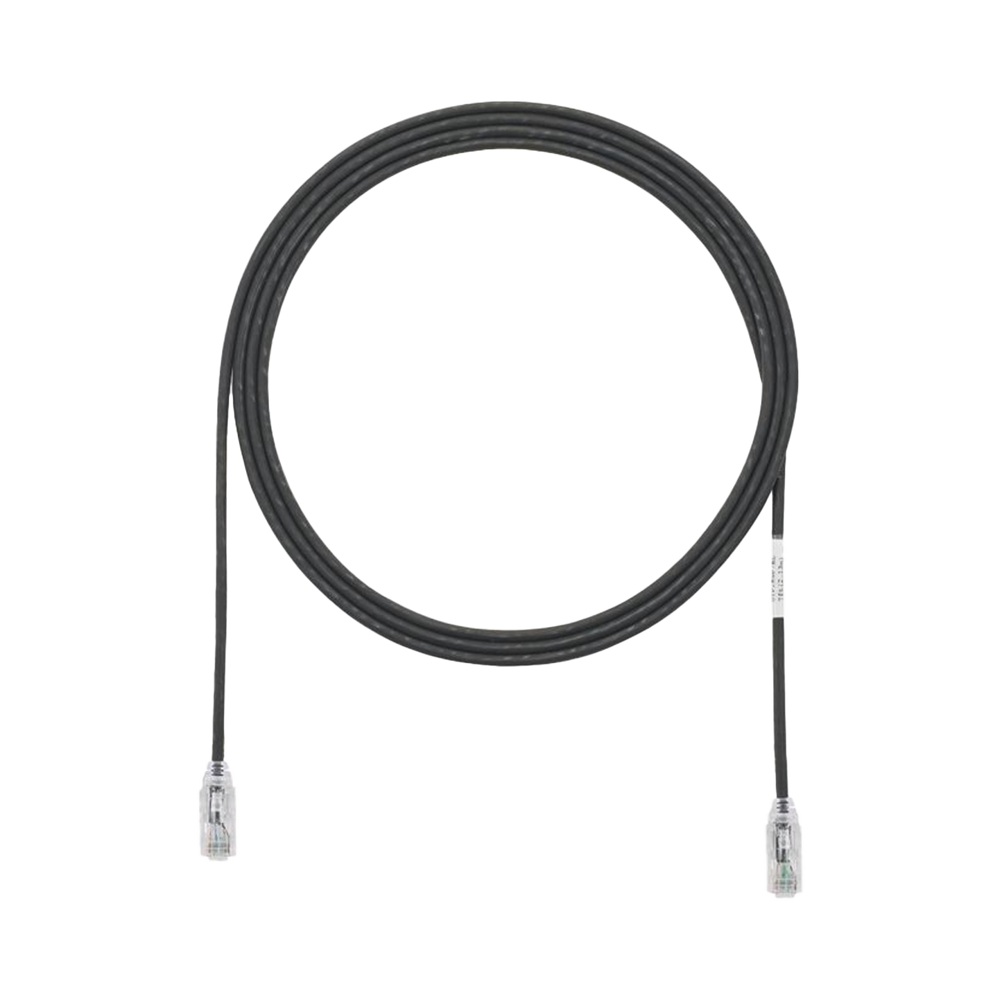 Cable de Parcheo TX6, UTP Cat6, Diámetro Reducido (28AWG), Color Negro, 6ft