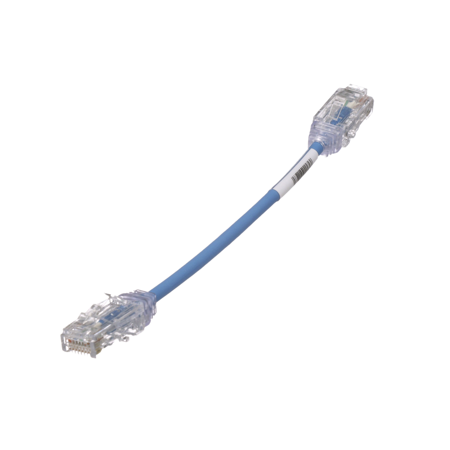 Cable de Parcheo TX6, UTP Cat6, Diámetro Reducido (28AWG), Color Azul, 6in (15.2 cm)