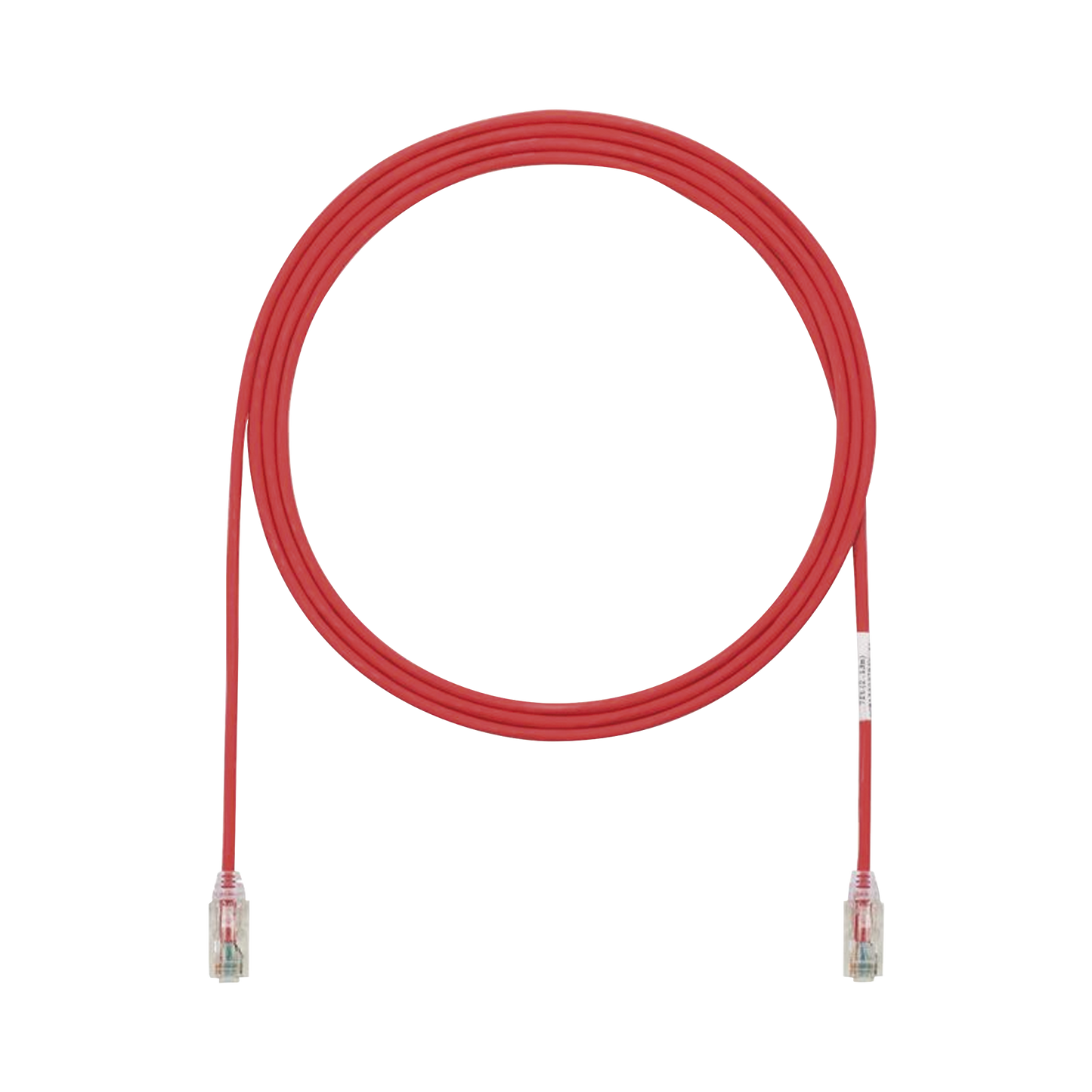 Cable de Parcheo TX6, UTP Cat6, Diámetro Reducido (28AWG), Color Rojo, 7ft