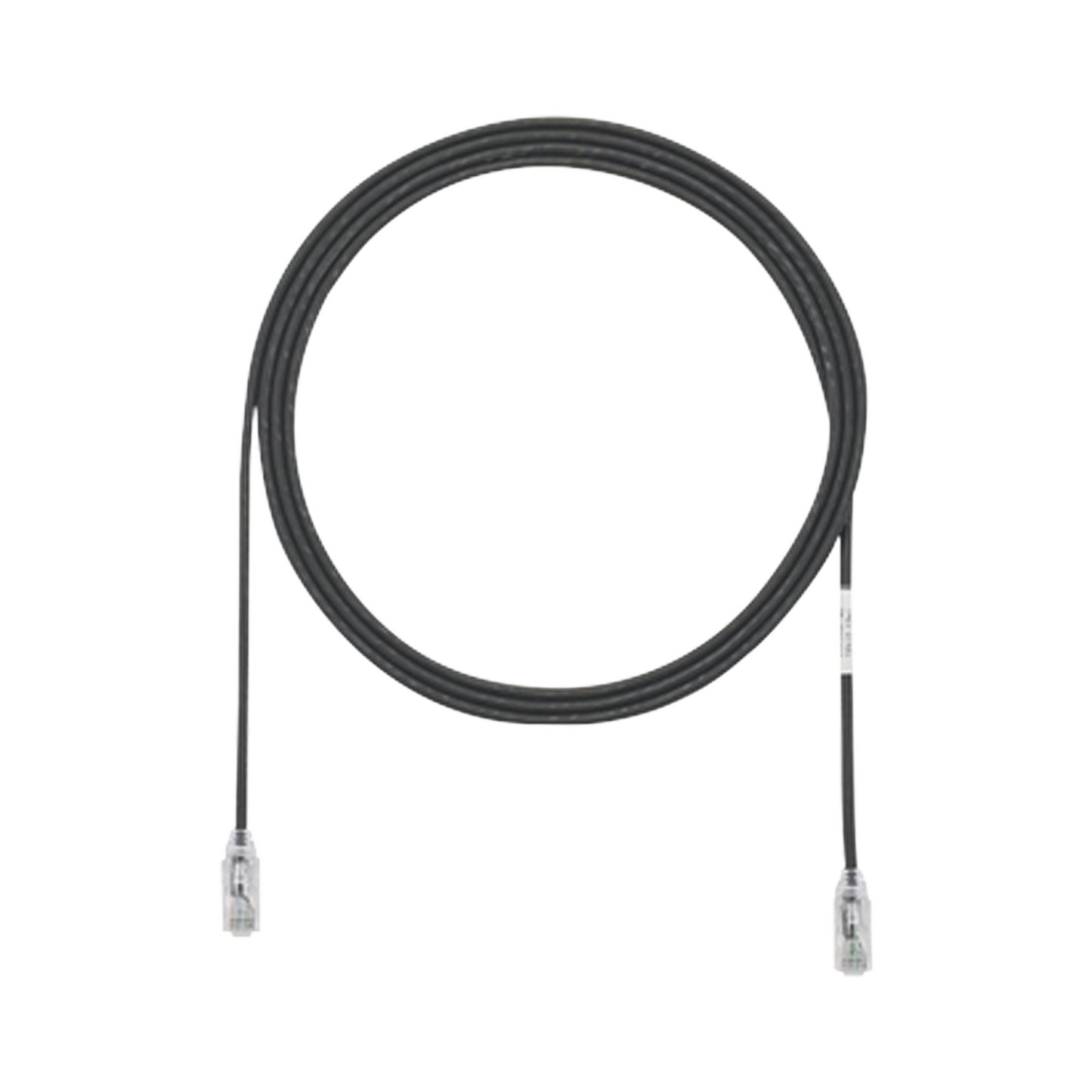 Cable de Parcheo TX6, UTP Cat6, Diámetro Reducido (28AWG), Color Negro, 8 ft
