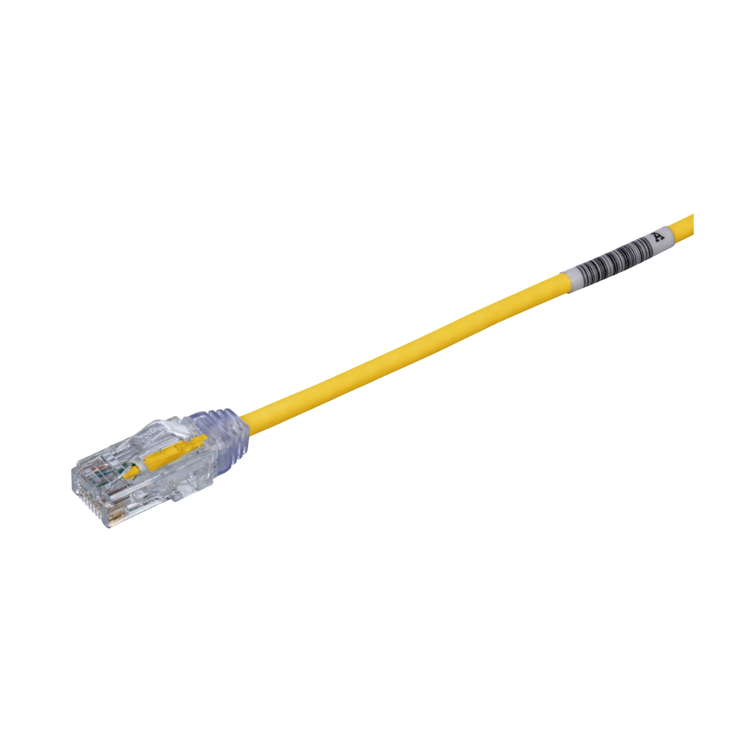 Cable de Parcheo TX6, UTP Cat6, Diámetro Reducido (28AWG), Color Amarillo, 8in (20.2cm)
