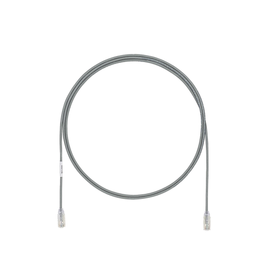 Cable de Parcheo UTP Cat6A, CM/LSZH, Diámetro Reducido (28AWG), Color Gris, 15ft