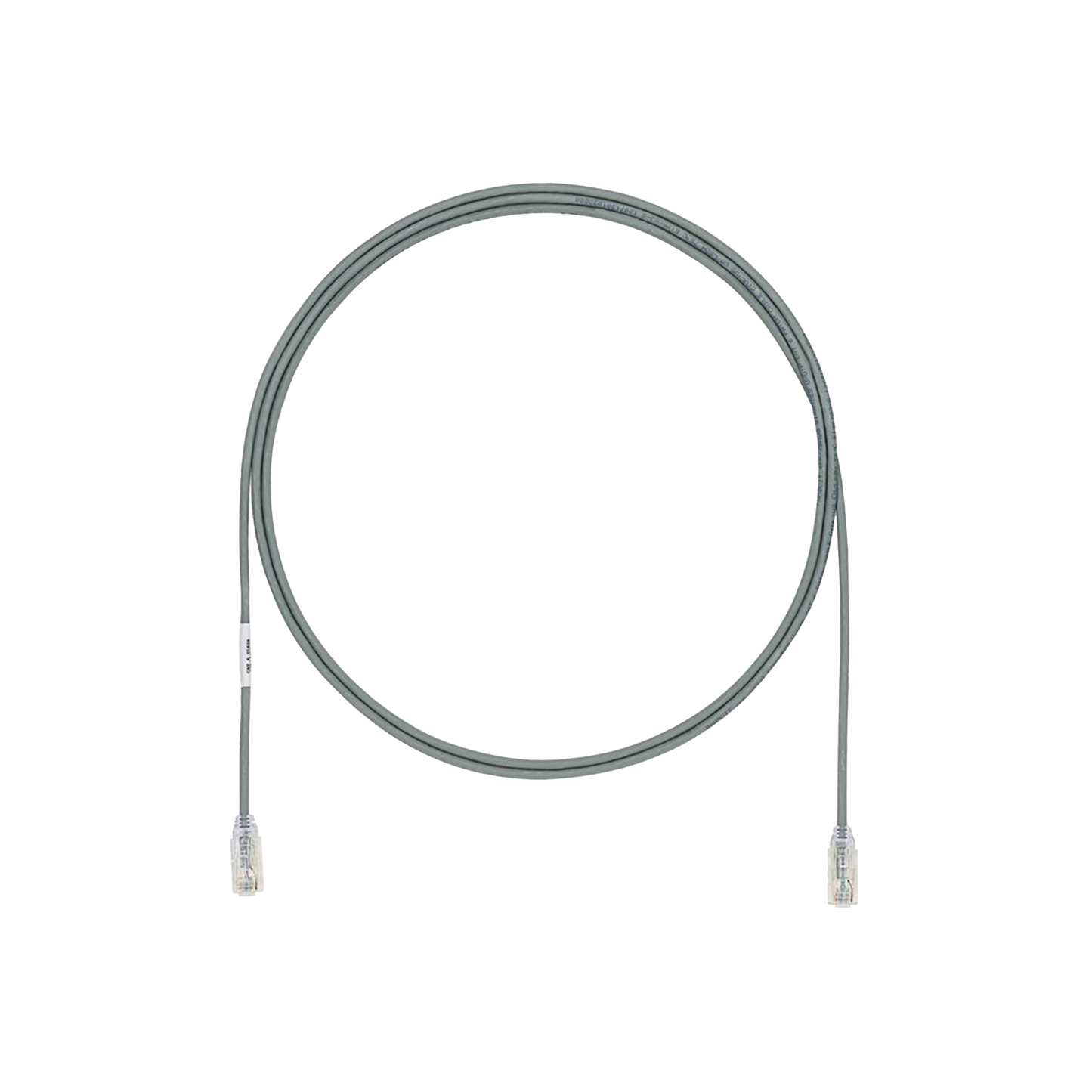 Cable de Parcheo UTP Cat6A, CM/LSZH, Diámetro Reducido (28AWG), Color Gris, 5ft