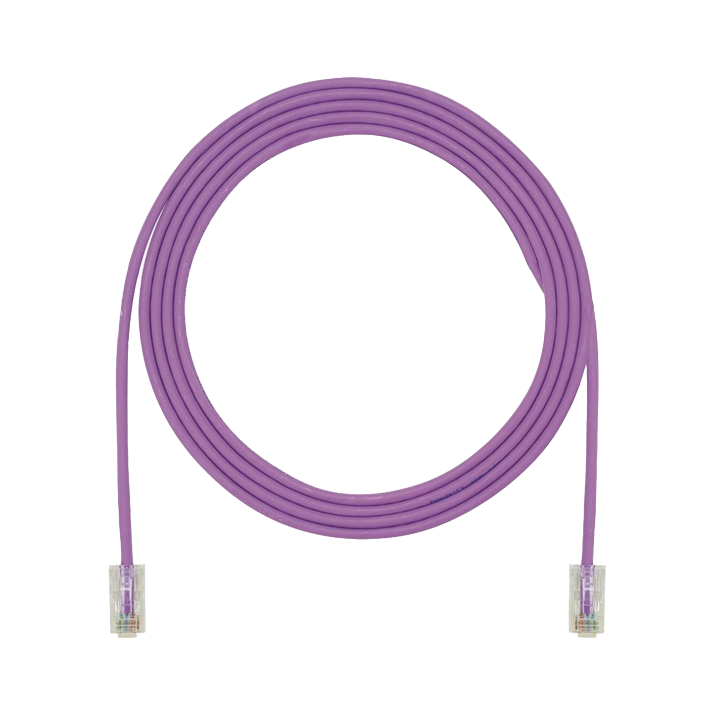 Cable de Parcheo UTP Cat6A, CM/LSZH, Diámetro Reducido (28AWG), Color Violeta, 7ft