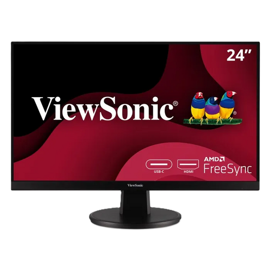 Monitor Mva Viewsonic Va2447-mh/ 24 Pulgadas/ Full Hd / 1920 X 1080 / 100 Hz Actualizacion /bocinas Integradas/ Vga / Hdmi / Vesa / 3 AÑos De Garantia