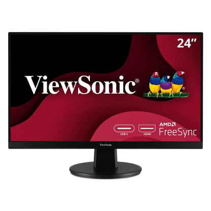 Monitor Mva Viewsonic Va2447-mh/ 24 Pulgadas/ Full Hd / 1920 X 1080 / 100 Hz Actualizacion /bocinas Integradas/ Vga / Hdmi / Vesa / 3 AÑos De Garantia