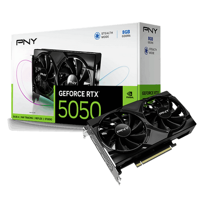 Tarjeta De Video Pny Geforce Rtx 5050 Dual Fan 8g Ddr6 Pcie 5.0 Fp4 Dlss 4 Gama Media Gamer