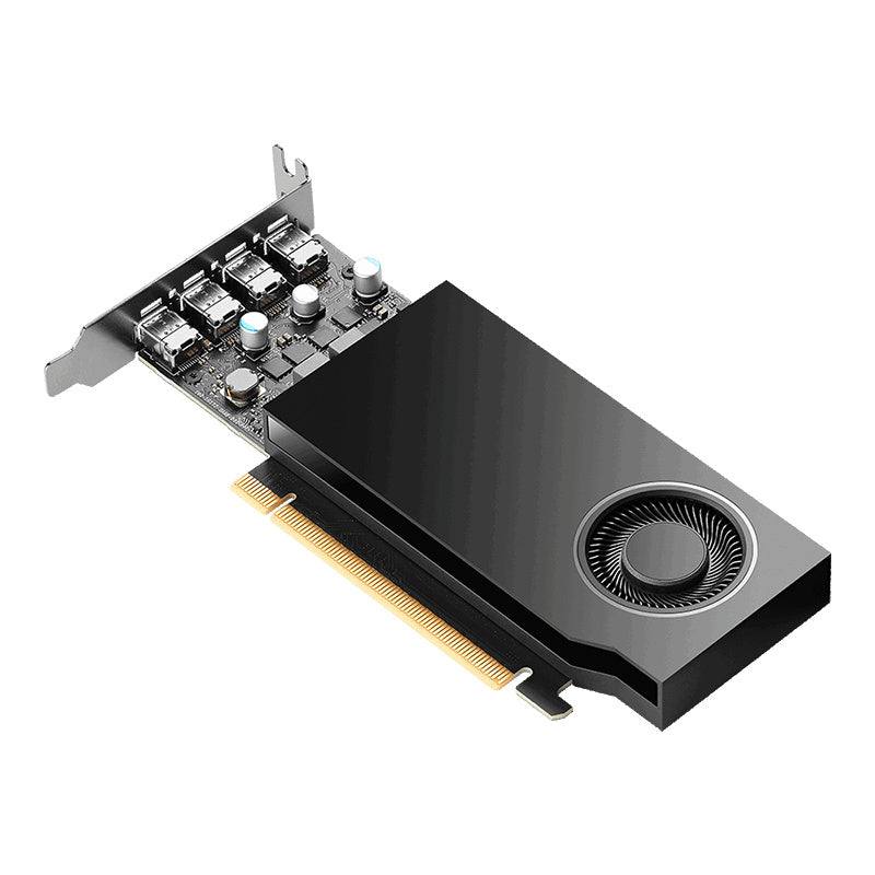 Tarjeta De Video Pny Nvidia Quadro A400/pcie X16 3.0/4 Gb/gddr6/4x Minidp 1.4/bajo Perfil/gama Media/diseÑo