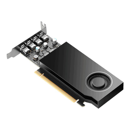 Tarjeta De Video Pny Nvidia Quadro A400/pcie X16 3.0/4 Gb/gddr6/4x Minidp 1.4/bajo Perfil/gama Media/diseÑo