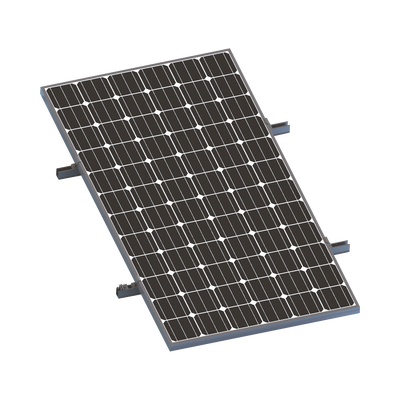 Kit De Minirieles Para Panel Solar Arreglo 1x1 Para Instalación Plano En Lámina
