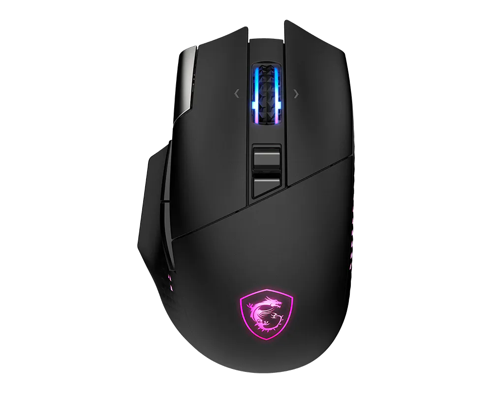 Mouse Msi Optico Inalambrico Versa Pro W /usb 2.0 / Bluetooth 5.3 /rgb/gamer