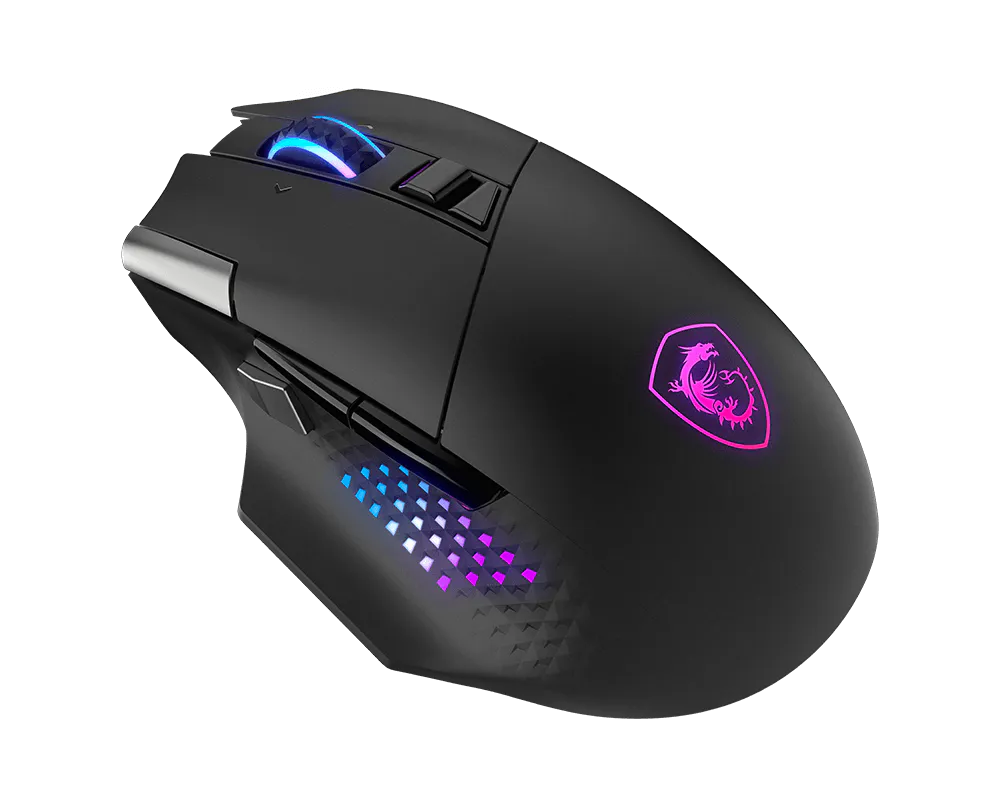 Mouse Msi Optico Inalambrico Versa Pro W /usb 2.0 / Bluetooth 5.3 /rgb/gamer
