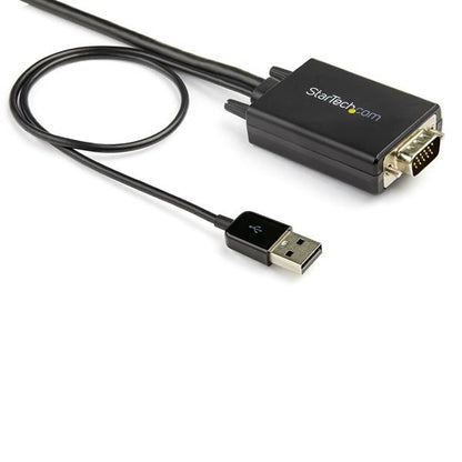 Cable Adaptador De Vga A Hdmi De 2m Con Audio - 1920 X 1080 - Convertidor Activo Vga A Hdmi - Macho A Macho - Startech.com Mod. Vga2hdmm2m