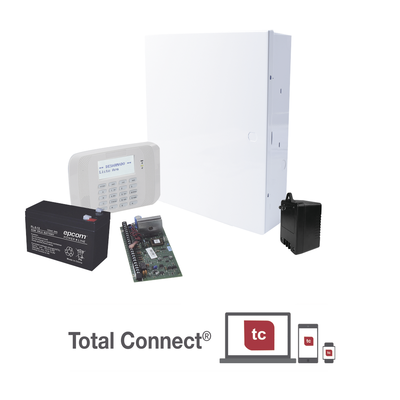 Kit De Panel De Alarma Vista48la Con  Batería De 9ah, Transformador Y Gabinete