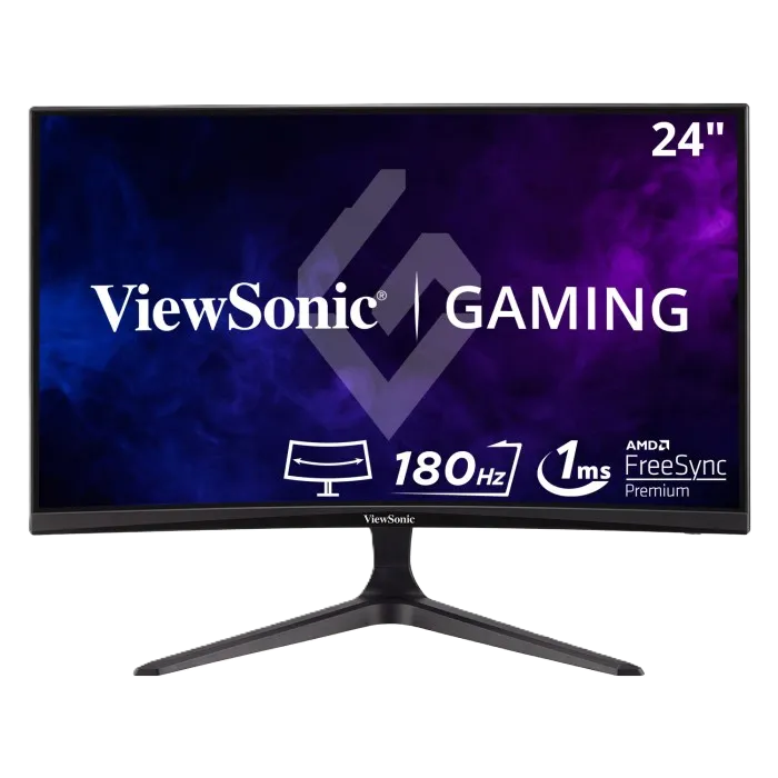 Monitor Led Viewsonic Gamer 24 Pulgadas / Full Hd 1920x1080p / Hdmi / Display Port/ Freesync / Curvo 1500r / 165 Hz / 1 Ms /bocinas Integradas/ 3 AÑos De Garantia