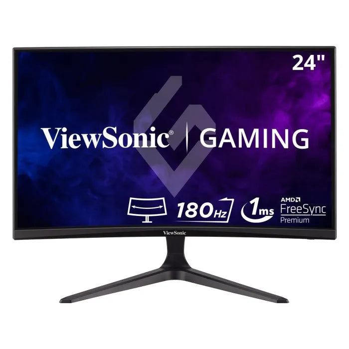 Monitor Led Viewsonic Gamer 24 Pulgadas / Full Hd 1920x1080p / Hdmi / Display Port/ Freesync / Curvo 1500r / 165 Hz / 1 Ms /bocinas Integradas/ 3 AÑos De Garantia