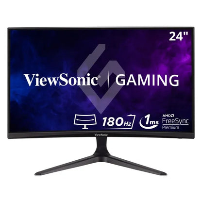 Monitor Led Viewsonic Gamer 24 Pulgadas / Full Hd 1920x1080p / Hdmi / Display Port/ Freesync / Curvo 1500r / 165 Hz / 1 Ms /bocinas Integradas/ 3 AÑos De Garantia