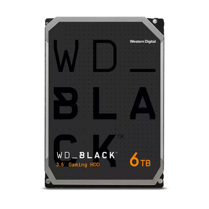 Disco Duro Interno Wd Black 6tb 3.5 Escritorio Sata3 6gb/s 256mb 7200rpm Gamer/alto Rendimiento  Wd6004fzbx