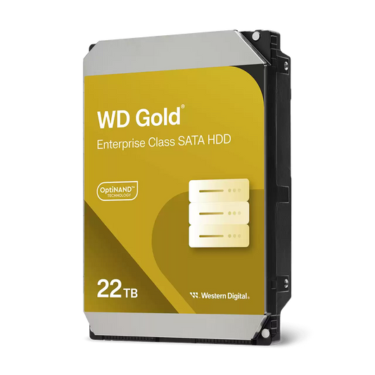 Disco Duro Interno Wd Gold 22tb 3.5 Escritorio Sata3 6gb/s 512mb 7200rpm 24x7 Hotplug Nas Dvr Nvr Server Datacente Wd221kryz