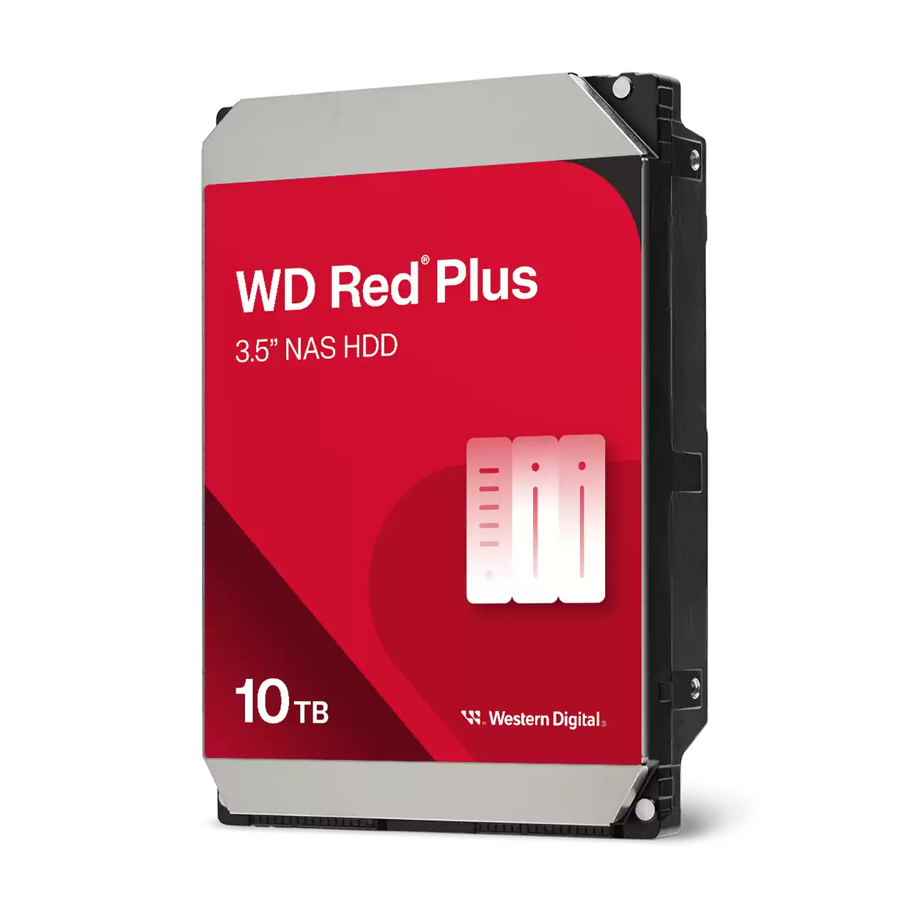 Disco Duro Interno Wd Red Plus 10tb 3.5 Escritorio Sata3 6gb/s 512mb 7200rpm 24x7 Hotplug Nas 1-8 Bahias Wd100efgx