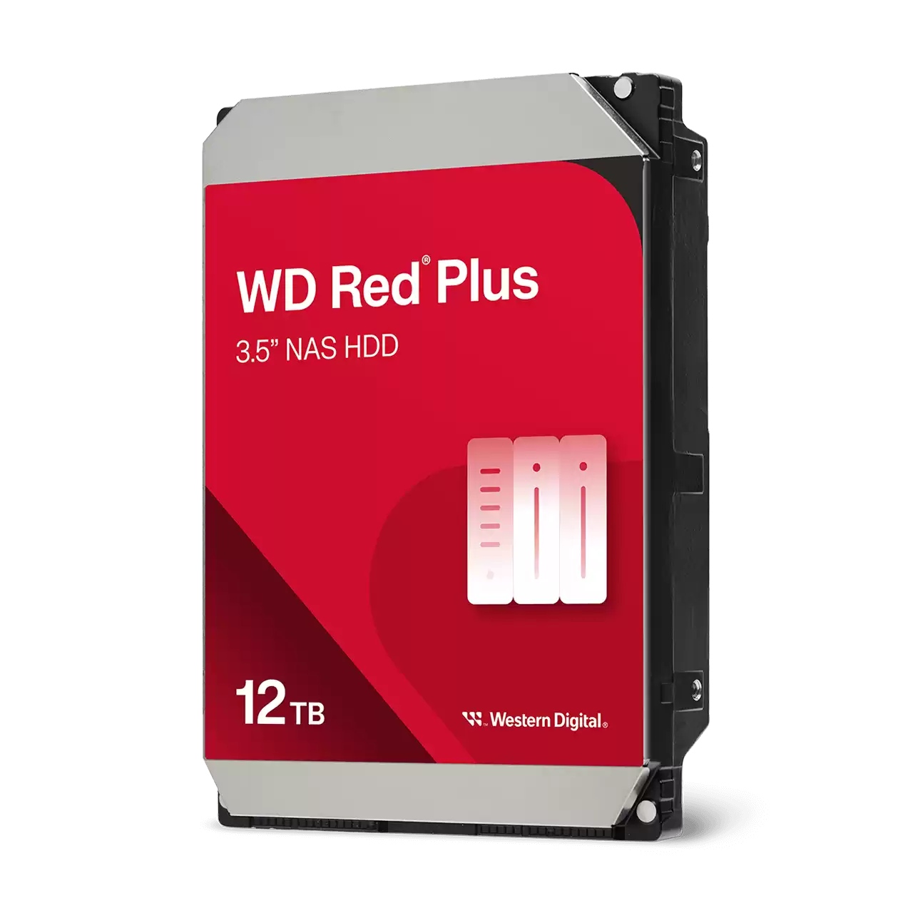 Disco Duro Interno Wd Red Plus 12tb 3.5 Escritorio Sata3 6gb/s 512mb 7200rpm 24x7 Hotplug Nas 1-8 Bahias  Wd120efgx